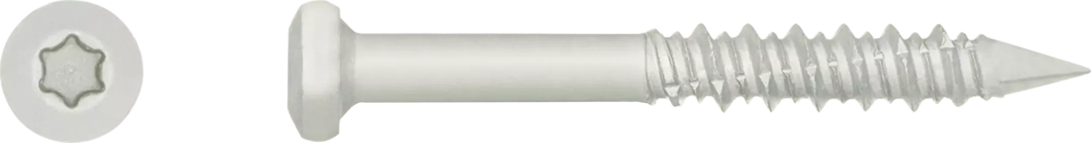 Betoninis ir medinis stogo dangos varžtas T25 R-WBT 6,1 × 100 mm, antikorozinė danga 15 Kesternich ciklai – kartoninė dėžė – 100 vnt. - Image 2