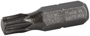 Torx smūginiai antgaliai T30, 25 mm – plastikinė dėžutė – 20 vnt.