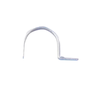 Vieno plieno vamzdžio ir kabelio laikiklis, cinkuotas, skersmuo 18 mm – plastikinis maišelis – 100 vnt.