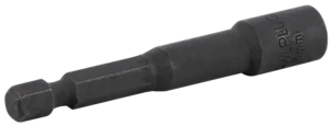 6 mm HEX rankena 1/4" Cr-Mo smūginis lizdas ilgas 65 mm – plastikinė dėžutė – 3 vnt.