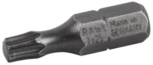 Torx smūginiai antgaliai T25, 25 mm – plastikinė dėžutė – 20 vnt.