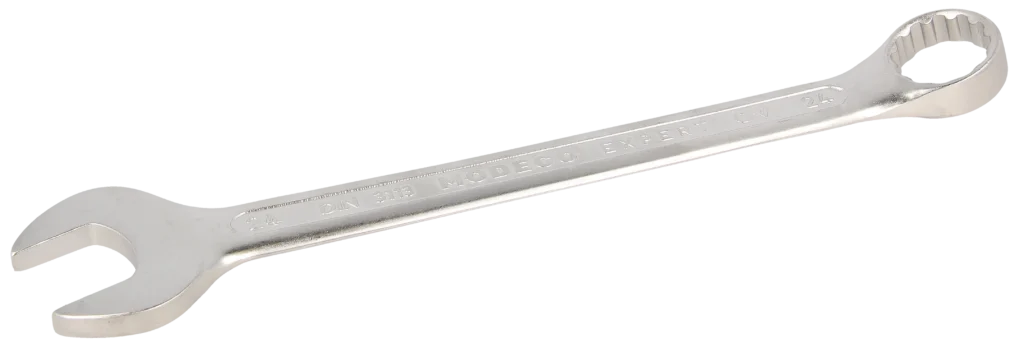 Kombinuotasis veržliaraktis 24 mm Cr-V satinas – plastikinė pakabinama pakuotė – 1 vnt.