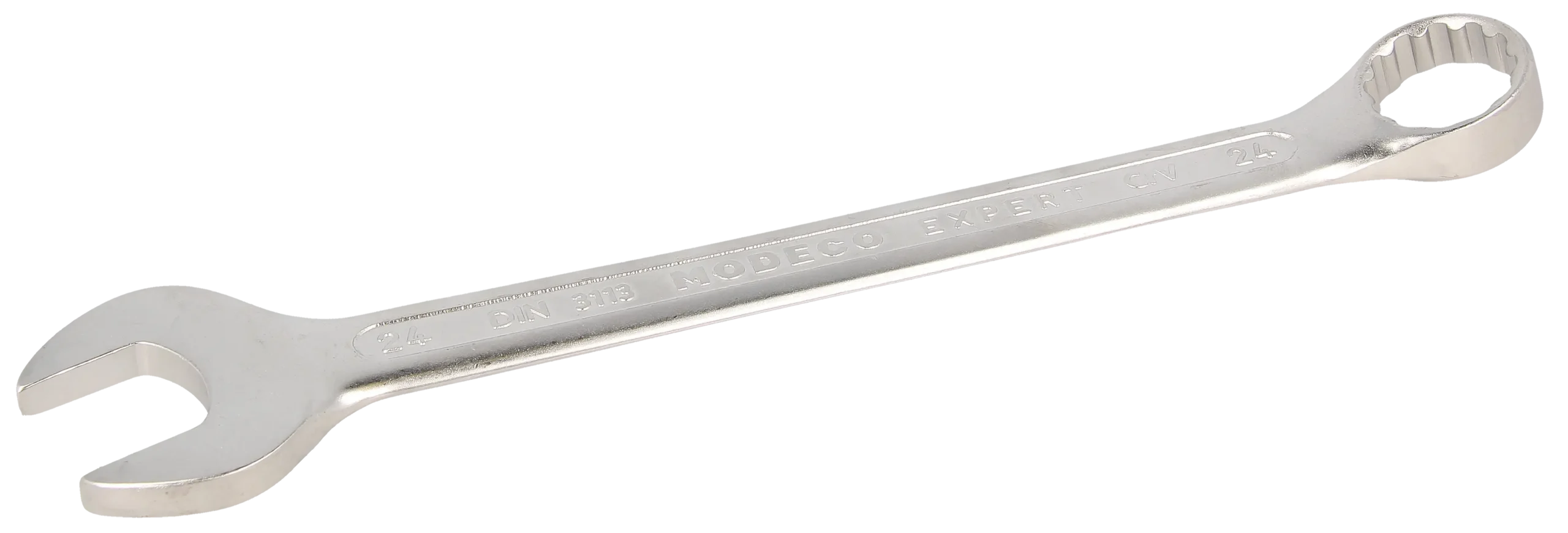 Kombinuotasis veržliaraktis 24 mm Cr-V satinas – plastikinė pakabinama pakuotė – 1 vnt.