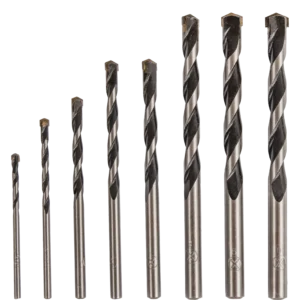 3-10 mm betono grąžtų komplektas – plastikinė dėžutė – 8 elementų