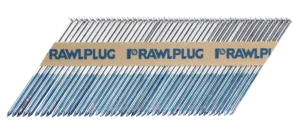 2,8 × 51 mm pilnos galvutės žiedinės vinys cinkuotos ant popieriaus – kartoninė dėžė – 3300 vnt.