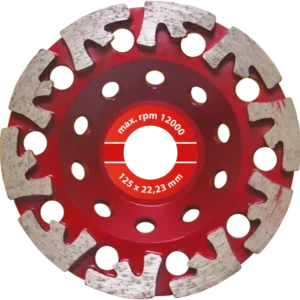 Deimantinis šlifavimo diskas betonui šlifuoti 125 mm pro – kartoninė dėžė – 1 vnt.