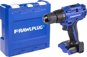 18 V RawlDRIVER 55Nm Akumuliatorinis gręžtuvas, komplektas su RawlCASE, be baterijų ir RawlCHARGER – plastikinis lagaminėlis – 1 vnt.