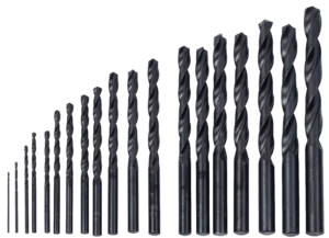 HSS 1-10 mm metalinių grąžtų rinkinys – plastikinė dėžutė – 19 elementų