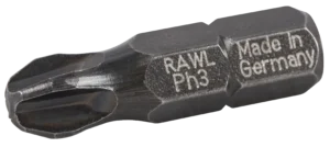 Phillips smūginiai antgaliai PH3, 25 mm – plastikinė dėžutė – 20 vnt.