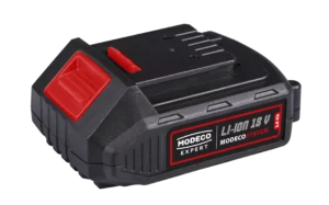 Ličio jonų akumuliatorius 18 V, 2,0 Ah MODECO SYSTEM 18 V – kartoninė dėžė – 1 vnt.