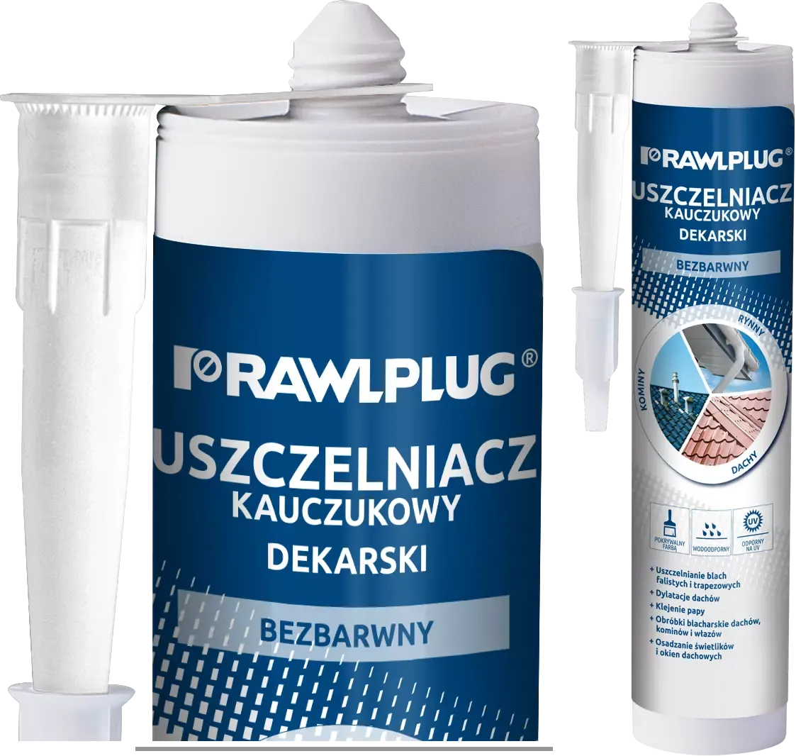 Stogo dangos guminis sandariklis R-SL-DEK bespalvis – plastikinė kasetė – 300 ml