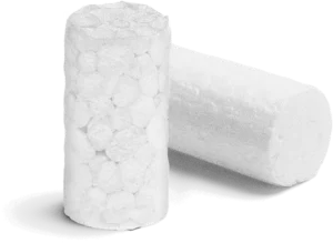 CAP 15 mm polistireninis kamštis, baltas – kartoninė dėžė – 100 vnt.