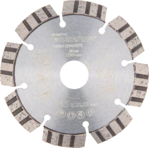 Heavy Duty 115 × 22,23 mm deimantinis šlifavimo diskas skirtas pjauti betoną – kartoninė dėžė – 1 vnt.