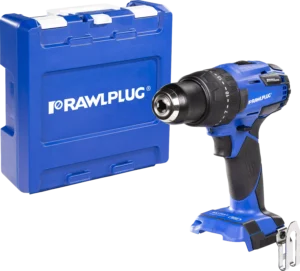 18 V RawlDRIVER 60 Nm gręžtuvas/suktuvas be akumuliatorių ir įkroviklio, RawlCASE dėklas – plastikinis lagaminėlis – 1 vnt.