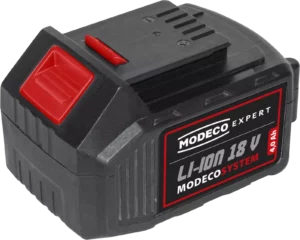 Ličio jonų akumuliatorius 18 V, 4,0 Ah MODECO SYSTEM 18 V – kartoninė dėžė – 1 vnt.