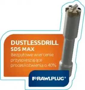 Vobleris DUSTLESSDRILL SDS MAX – vienetinė pakuotė – 1 vnt.