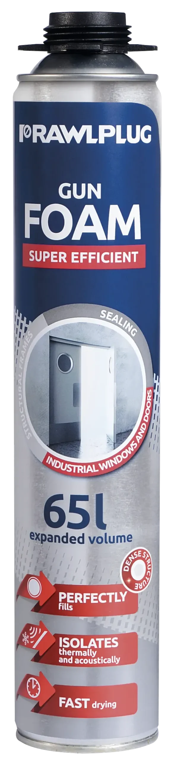 Itin efektyvios pistoleto putos, EN etiketė – metalinė skardinė – 830 ml - Image 2