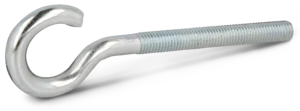 Atviras kabliukas M10 × 130 mm su metriniu sriegiu – etiketė – 1 vnt.