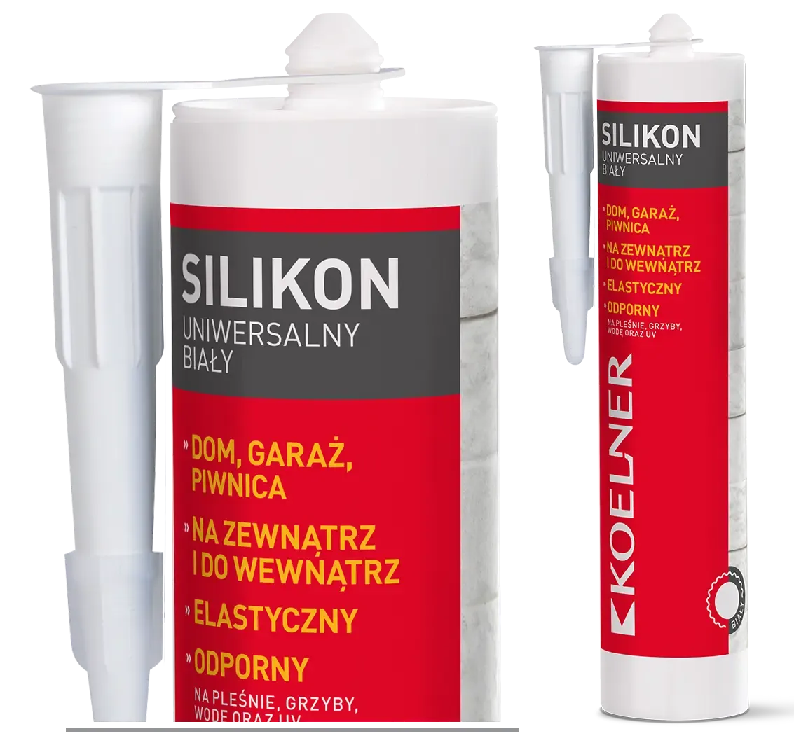 Universalus baltas silikonas, Koelner – plastikinė kasetė – 280 ml