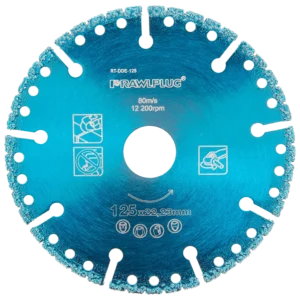 Šlifavimo diskas su deimantine danga 125 × 22,23 mm – kartoninė dėžė – 1 vnt.
