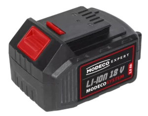 Ličio jonų akumuliatorius 18 V, 3,0 Ah MODECO SYSTEM 18 V – kartoninė dėžė – 1 vnt.