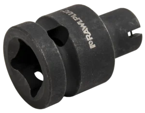 1/2" smūginis adapteris antgalių 1/4" Cr-Mo ilgis 38 mm – plastikinė pakabinama pakuotė – 1 vnt.