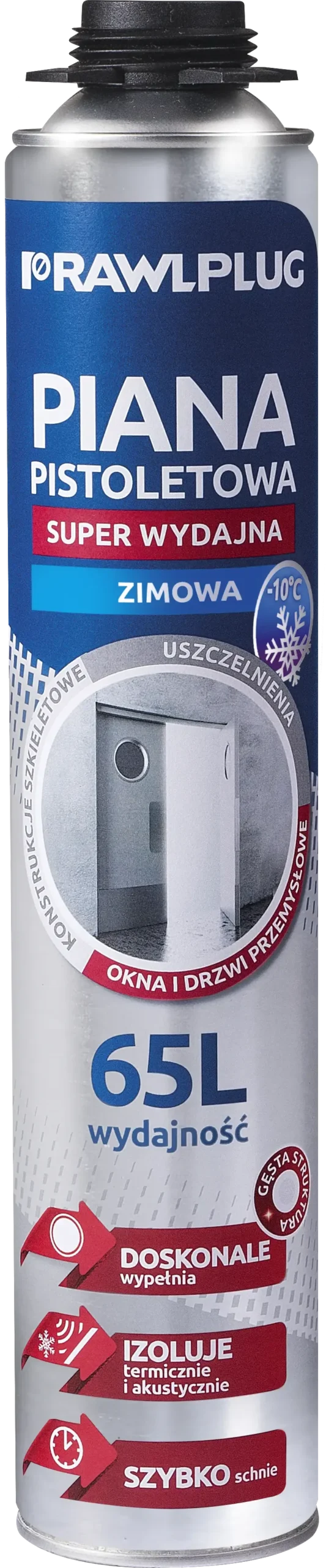 Itin efektyvios žiemos ginklo putos – metalinė skardinė – 830 ml - Image 2