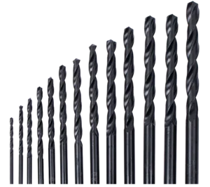 HSS 2-8 mm metalinių grąžtų rinkinys – plastikinė dėžutė – 13 elementų