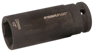 22 mm 1/2' Cr-Mo smūginis lizdas ilgas 78 mm – plastikinė pakabinama pakuotė – 1 vnt.