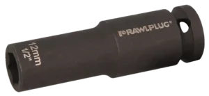 12 mm 1/2" Cr-Mo smūginis lizdas, ilgas 78 mm – plastikinė pakabinama pakuotė – 1 vnt.