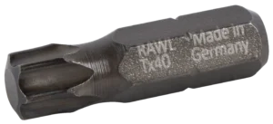 Torx smūginiai antgaliai T40, 25 mm – plastikinė dėžutė – 20 vnt.
