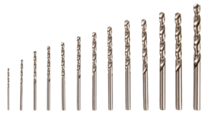 Metalo grąžtų rinkinys HSS 1,5-6,5 mm – plastikinė dėžutė – 13 elementų