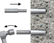 Cinkuotas įvorės inkaras su vidiniu sriegiu ir flanšu R-DCL M16 × 65 mm – kartoninė dėžė – 25 vnt. techninis brėžinys