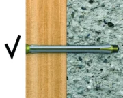 Durų staktos inkaras O 10 × 92 mm – lizdinė pakuotė – 4 vnt. techninis brėžinys