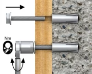 Cinkuotas įvorės inkaras su vidiniu sriegiu ir flanšu R-DCL M16 × 65 mm – kartoninė dėžė – 25 vnt. techninis brėžinys