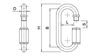 Prisukama jungtis 8 × 58 mm – vienetinė pakuotė – 1 vnt. techninis brėžinys